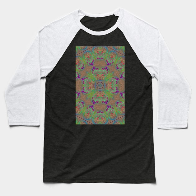 psychedelic dream catcher mandala Baseball T-Shirt by indusdreaming